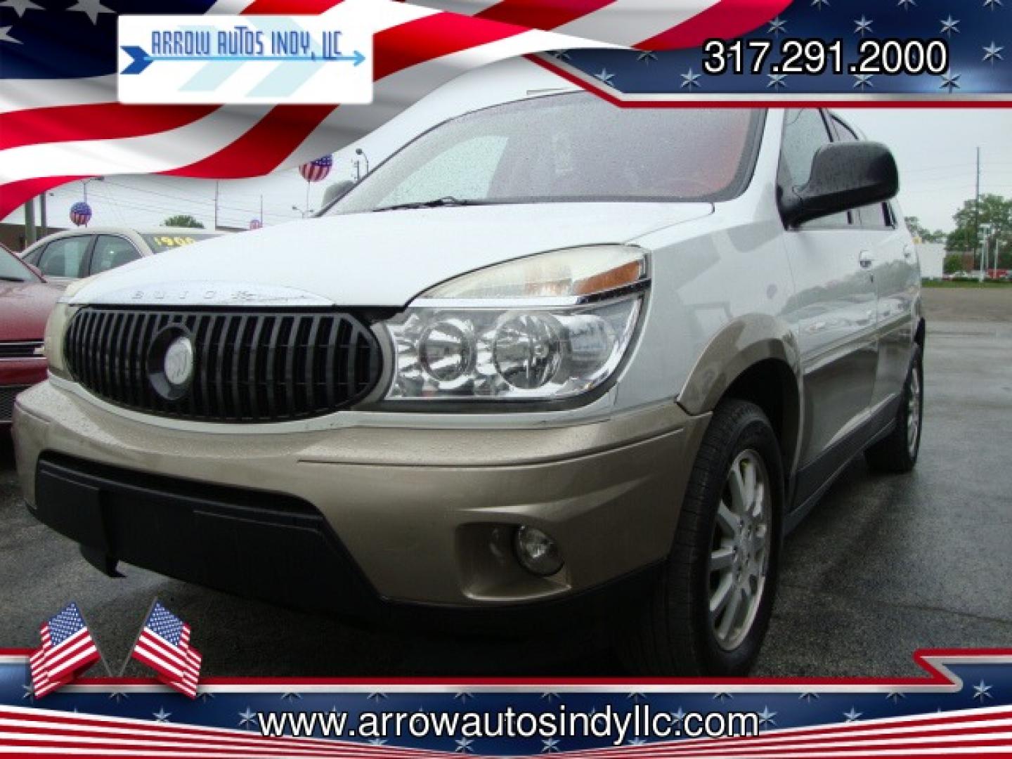 2005 WHITE /Biege Buick Rendezvous CX (3G5DA03EX5S) with an 3.4L V6 OHV 12V engine, 4-Speed Automatic Overdrive transmission, located at 2710A Westlane Rd., Indianapolis, IN, 46268, (317) 291-2000, 39.885670, -86.208160 - Photo#0